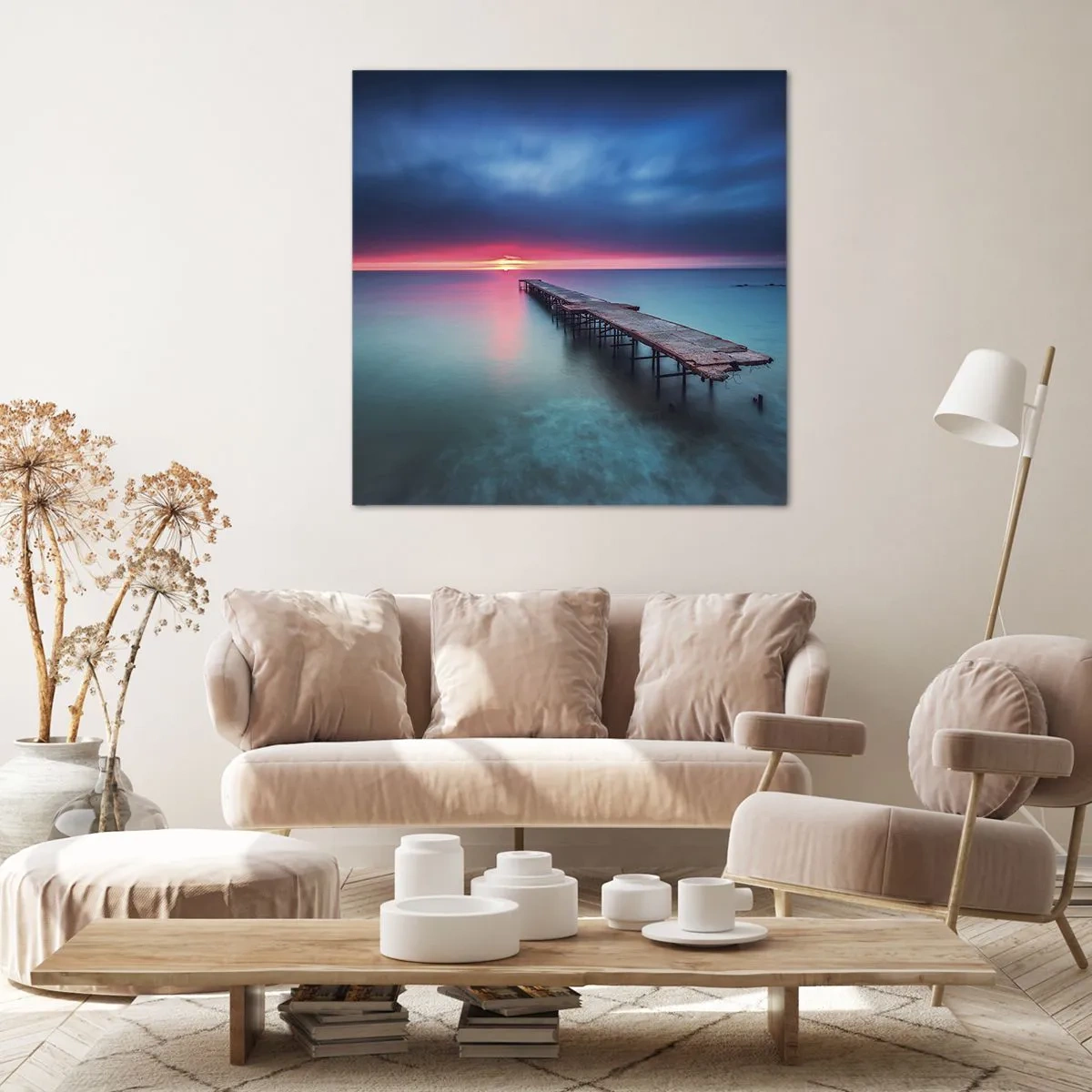 Quadro em tela - Entre o céu e a terra - 70x70 cm