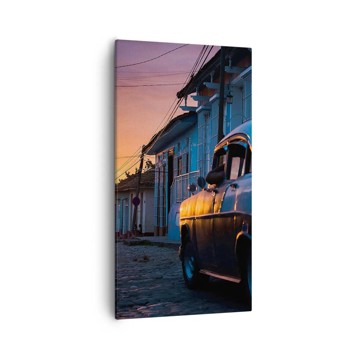 Quadro em tela - Aqui é onde o tempo abranda - 55x100 cm