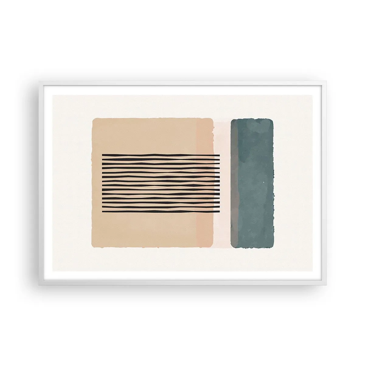 Pôster em moldura branca - Está tudo bem - 100x70 cm