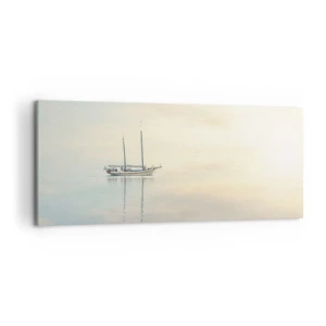 Quadro em tela - Num mar de silêncio - 120x50 cm