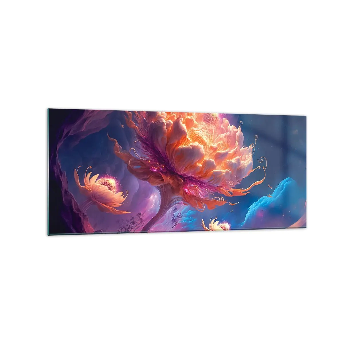 Quadro em vidro - Outro mundo - 120x50 cm