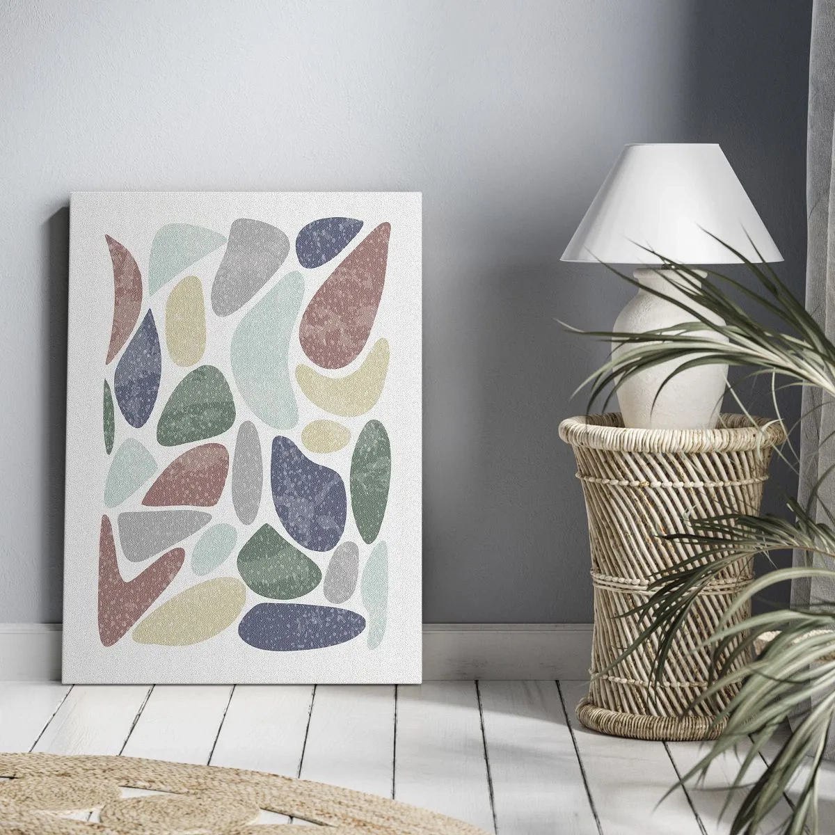 Quadro em tela - Um mosaico de cores em pó - 50x70 cm