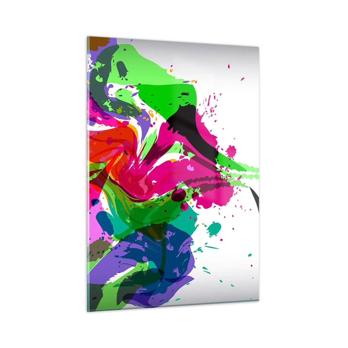 Quadro em vidro - Uma história nas cores do arco-íris - 50x70 cm