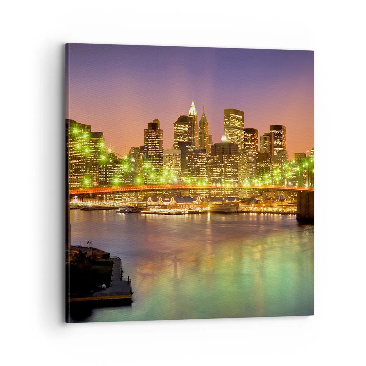 Quadro em tela - Aqui a luz nunca se apaga - 70x70 cm