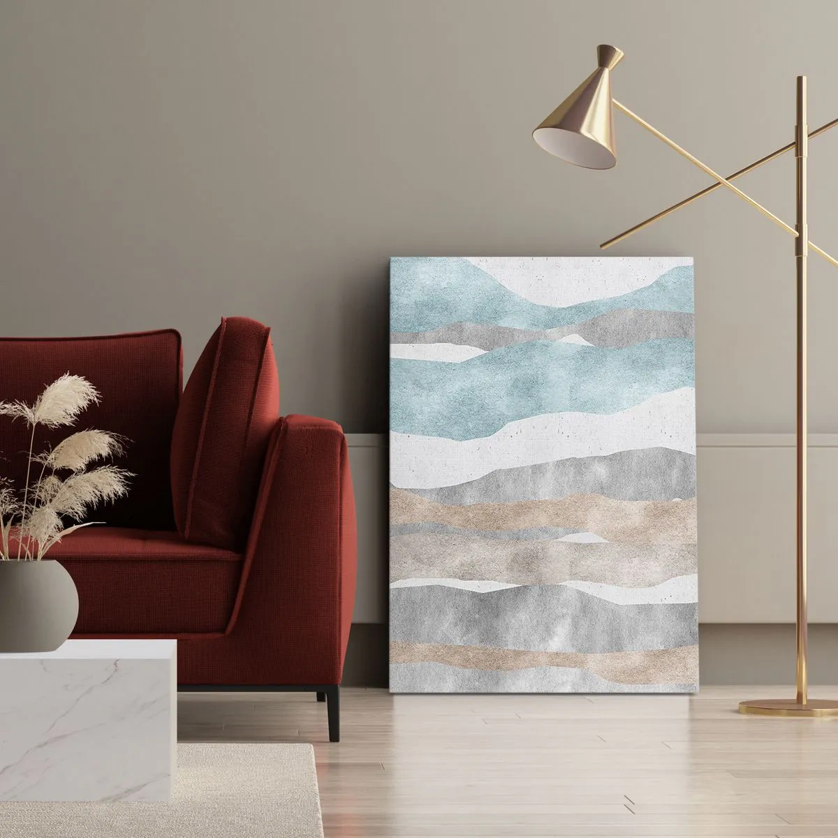 Quadro em tela - Um estudo de proximidade - 50x70 cm