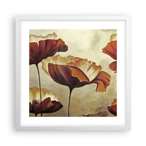 Pôster em moldura branca - Prados e pradarias - 40x40 cm