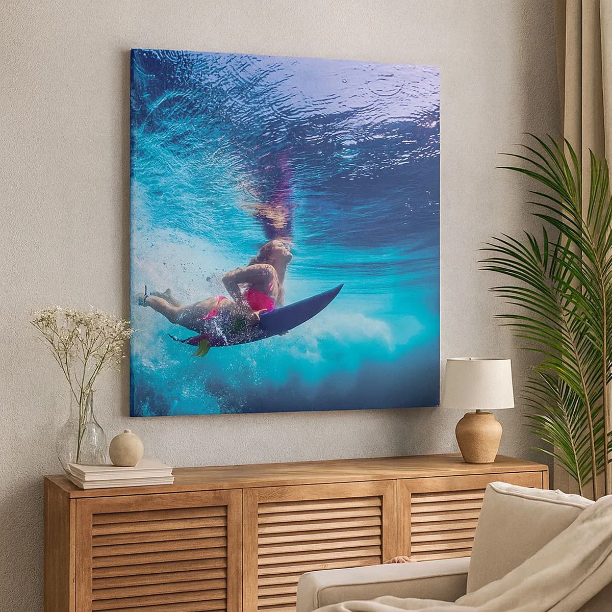 Quadro em tela - Profundidade da alegria - 30x30 cm