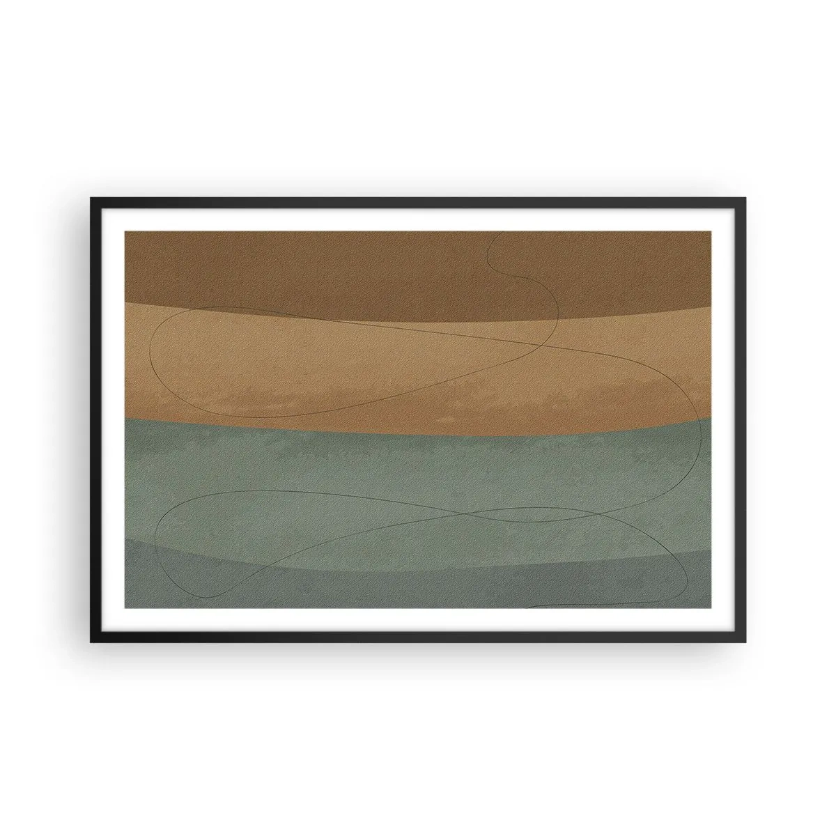 Pôster com moldura preta - Composição horizontal - 91x61 cm