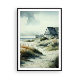 Pôster com moldura preta - Longe da agitação - 70x100 cm