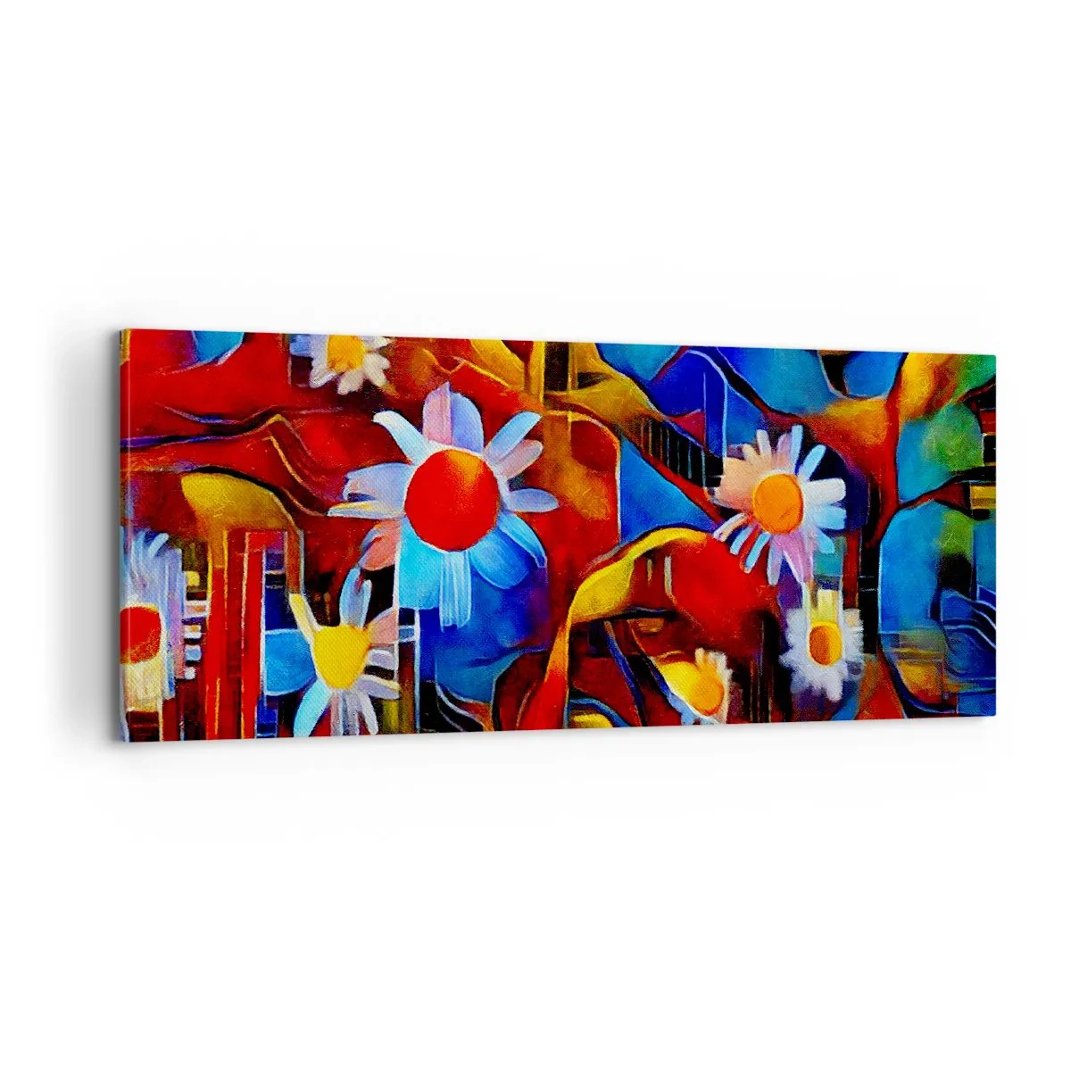 Quadro em tela - Cores da vida - 100x40 cm