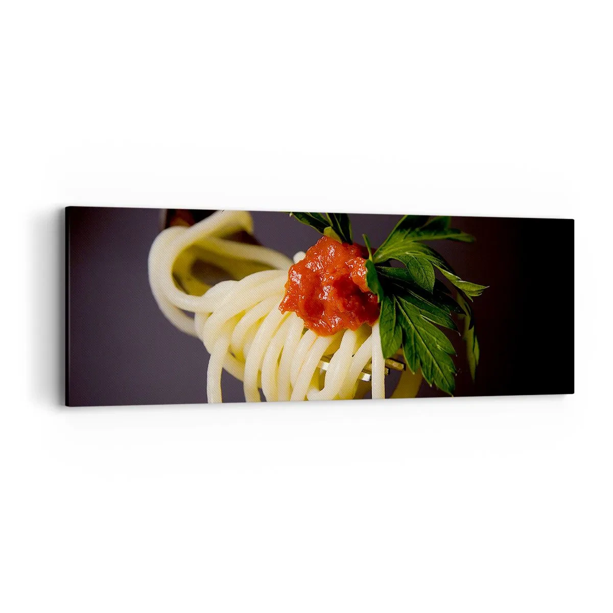 Quadro em tela - Saborosa mordida - 90x30 cm