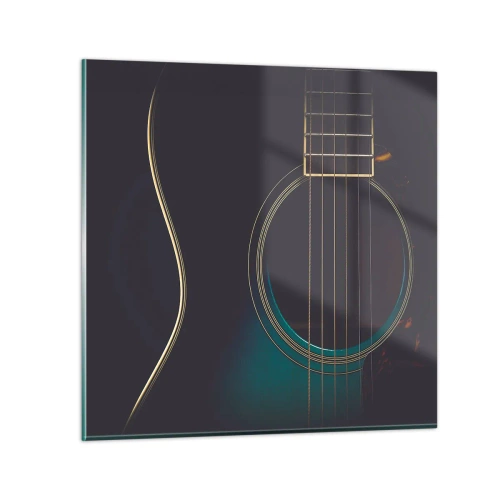 Quadro em vidro - Um momento antes de soar - 70x70 cm