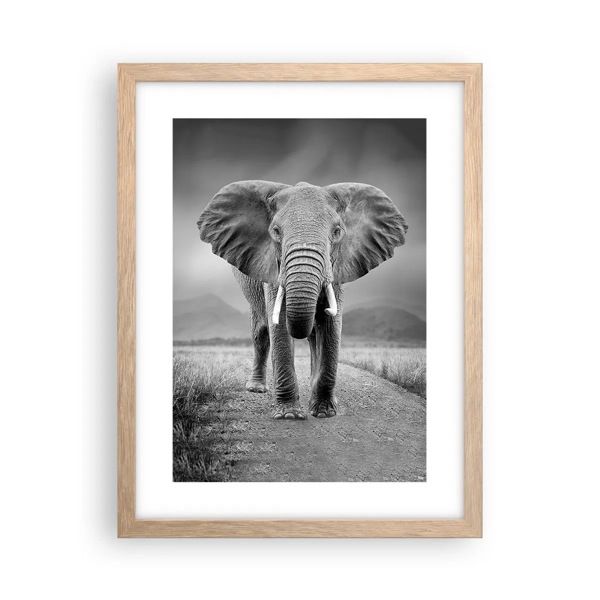 Pôster com moldura de carvalho claro - O anfitrião dá as boas-vindas - 30x40 cm