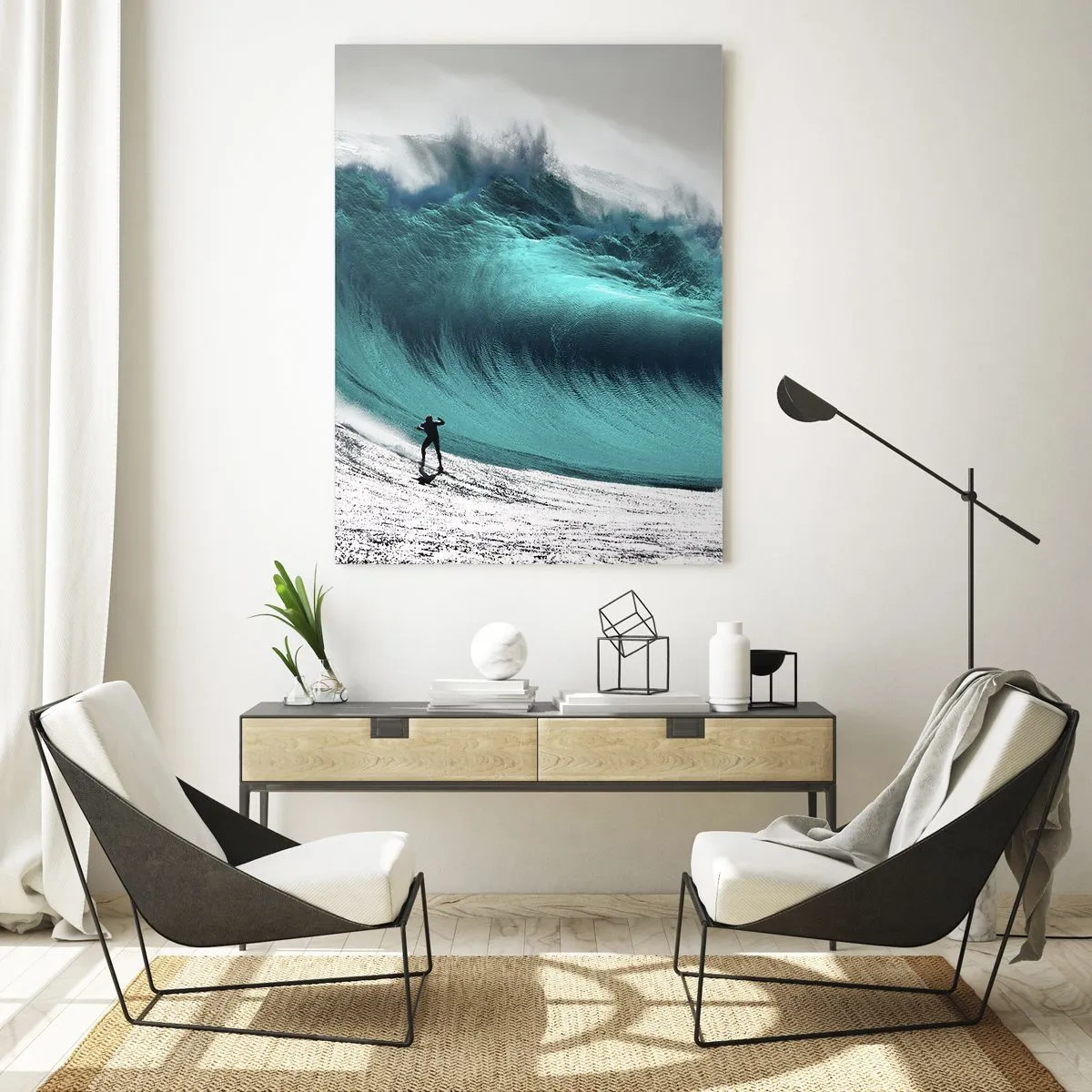 Quadro em vidro - Desafio aceite - 50x70 cm