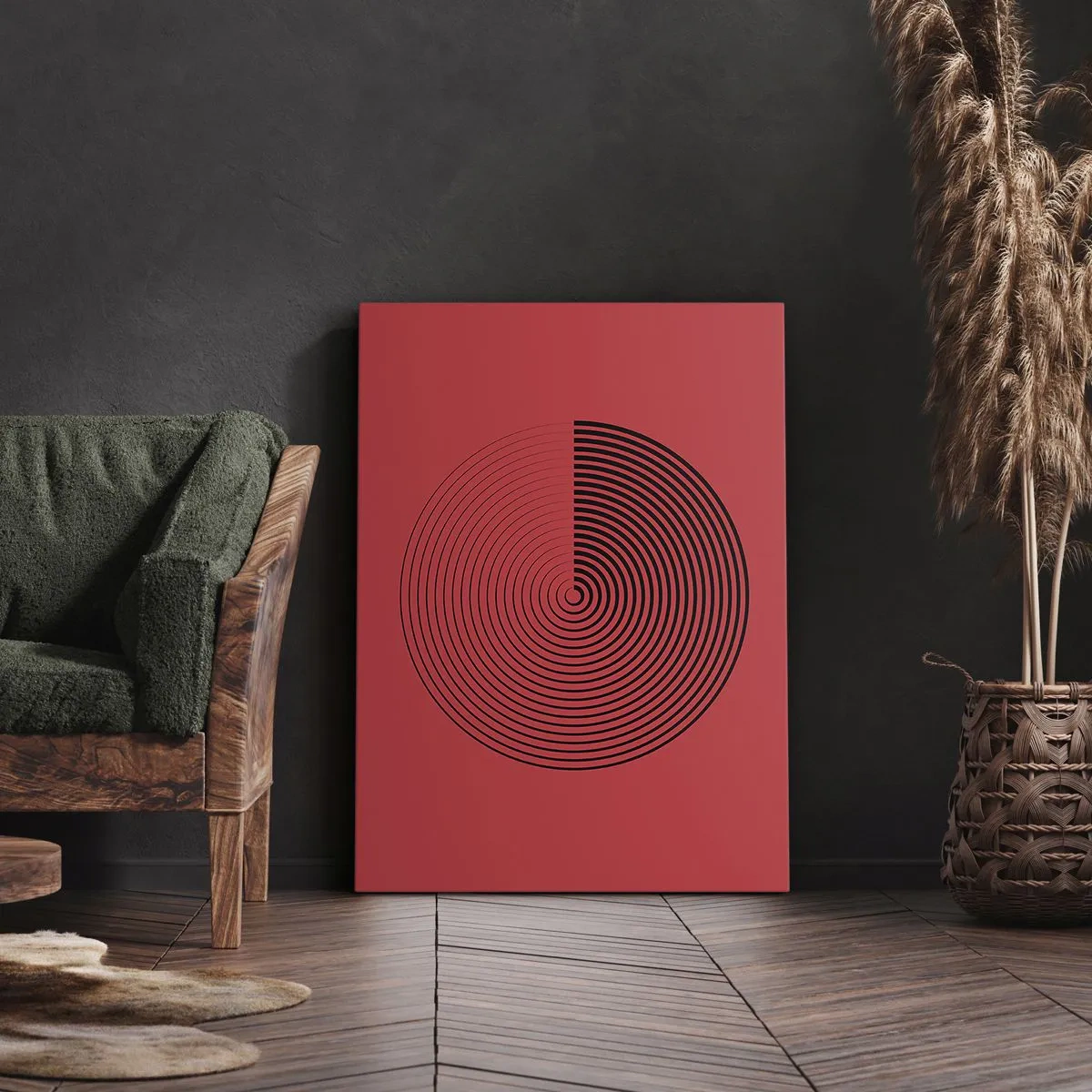 Quadro em tela - Movimento circular - 50x70 cm