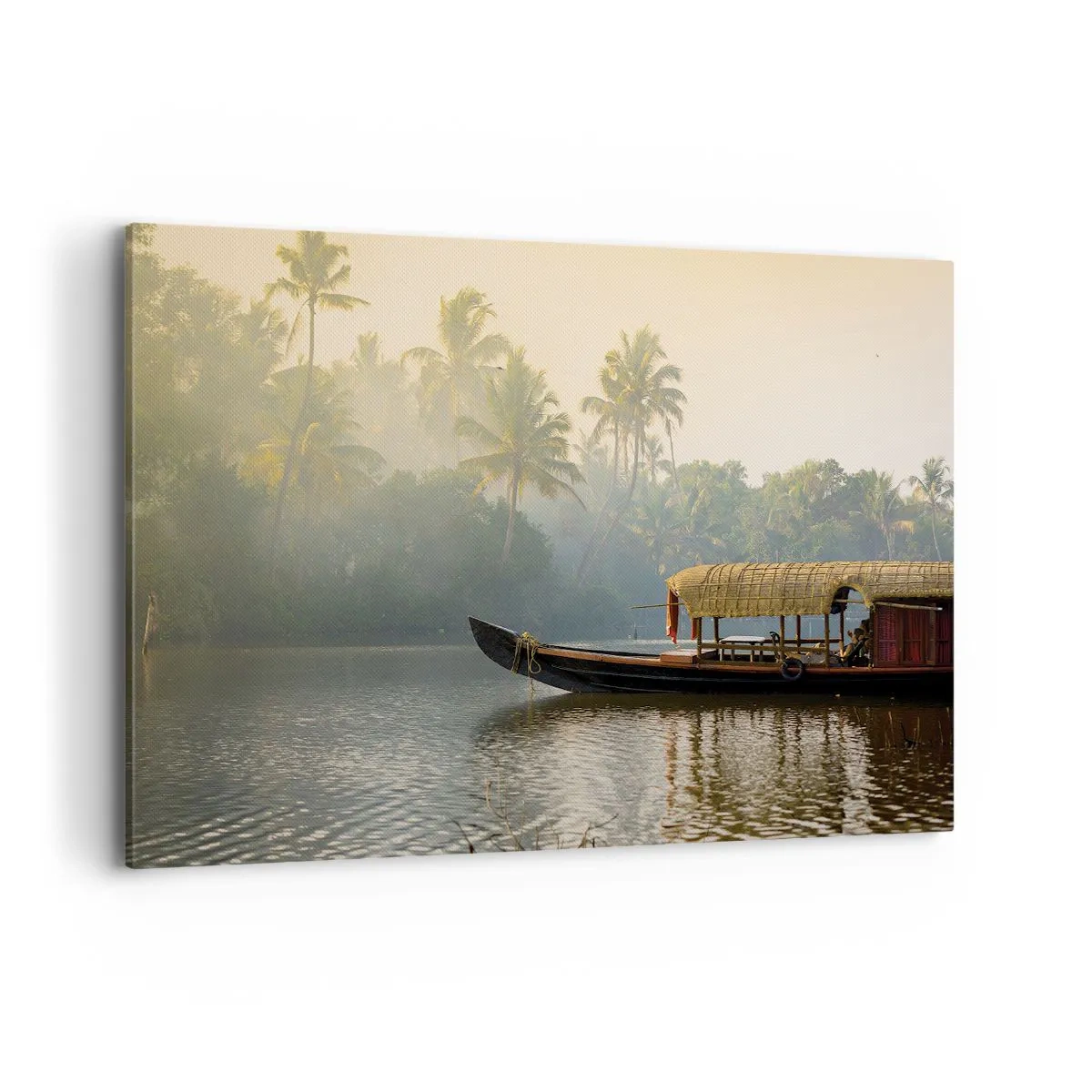 Quadro em tela - Casa no rio - 100x70 cm