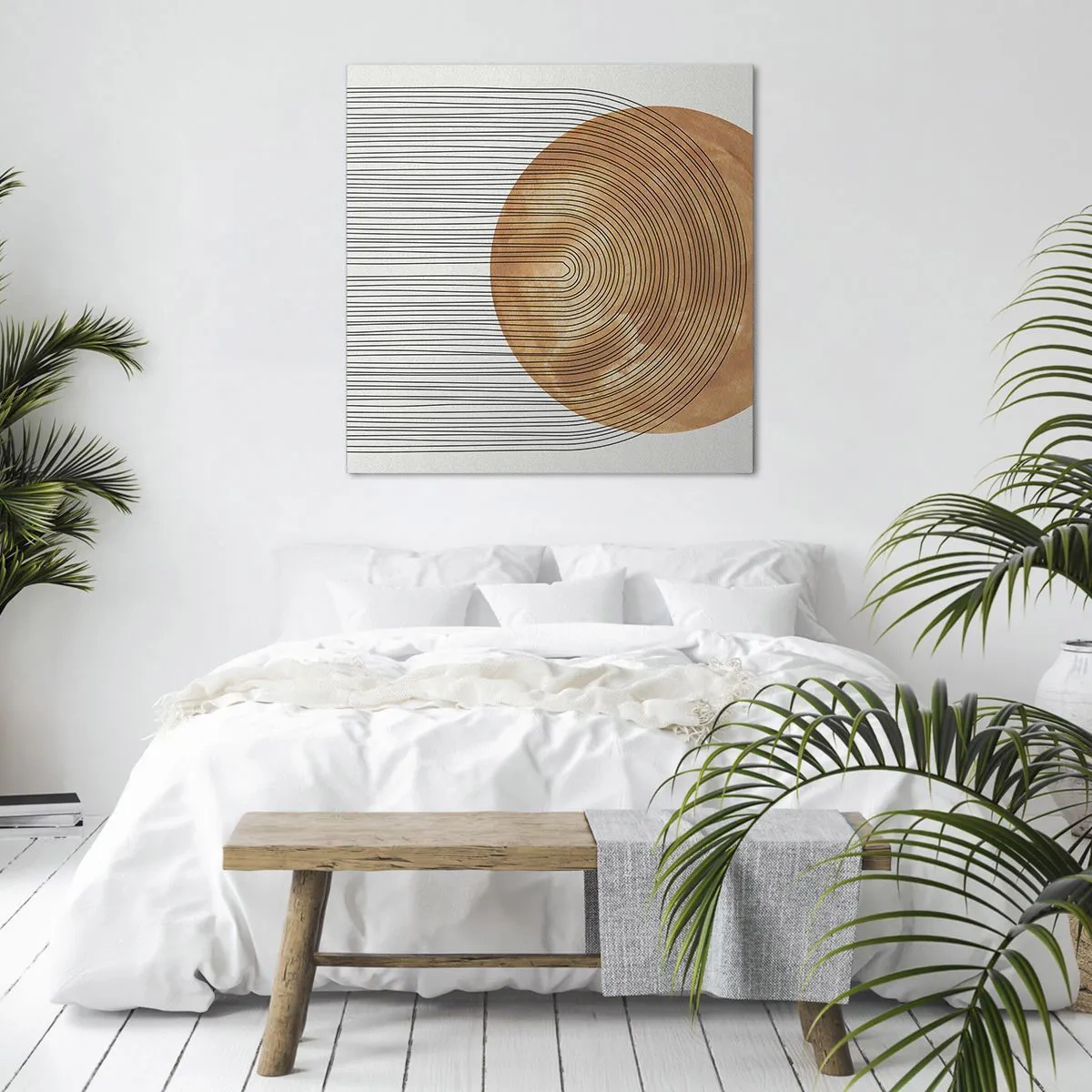 Quadro em tela - Composição solar - 70x70 cm