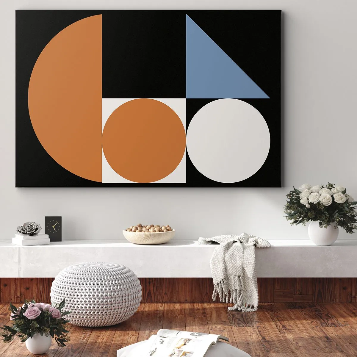 Quadro em tela - Disposição das figuras - 120x80 cm