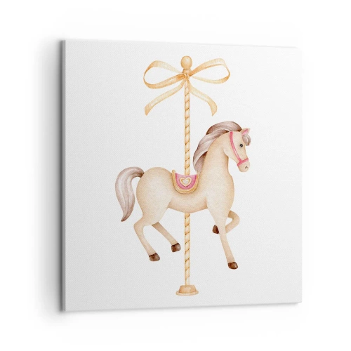 Quadro em tela - Um trote gracioso - 50x50 cm