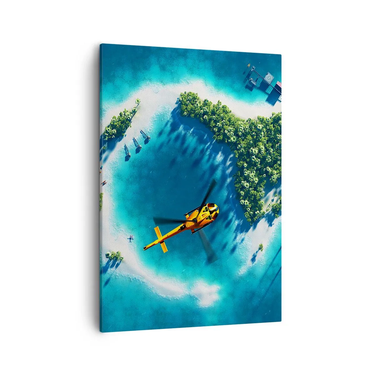 Quadro em tela - Compre uma ilha para si - 50x70 cm