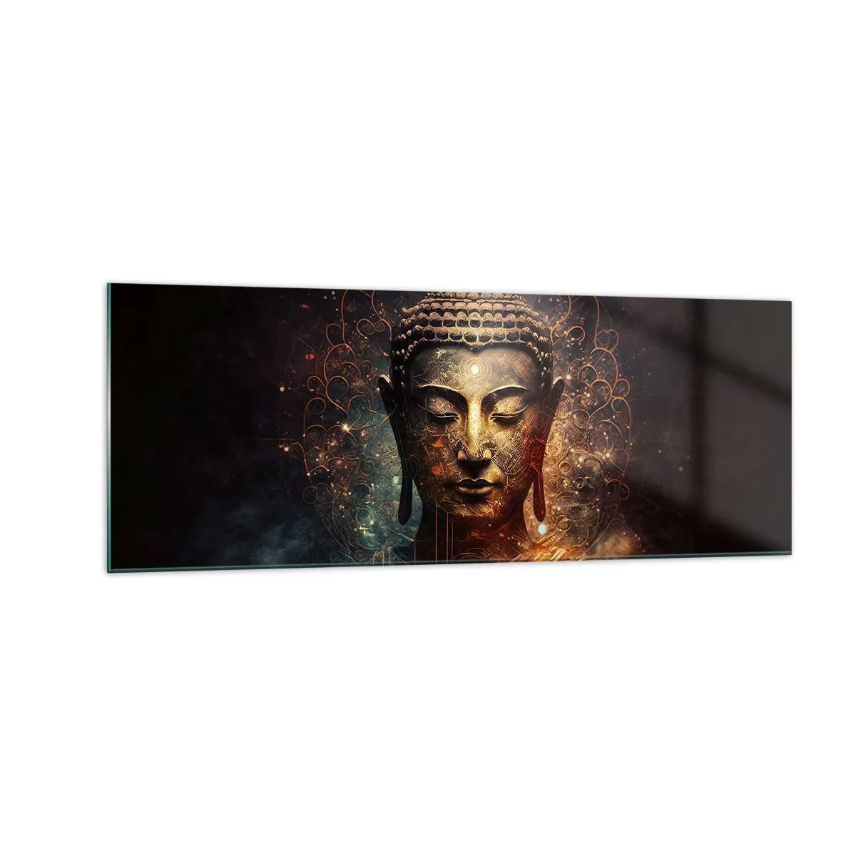 Quadro em vidro - Equilíbrio espiritual - 140x50 cm
