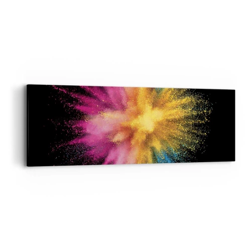 Quadro em tela - O nascimento das cores - 90x30 cm