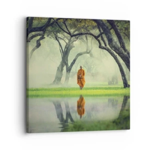 Quadro em tela - A caminho da iluminação - 30x30 cm