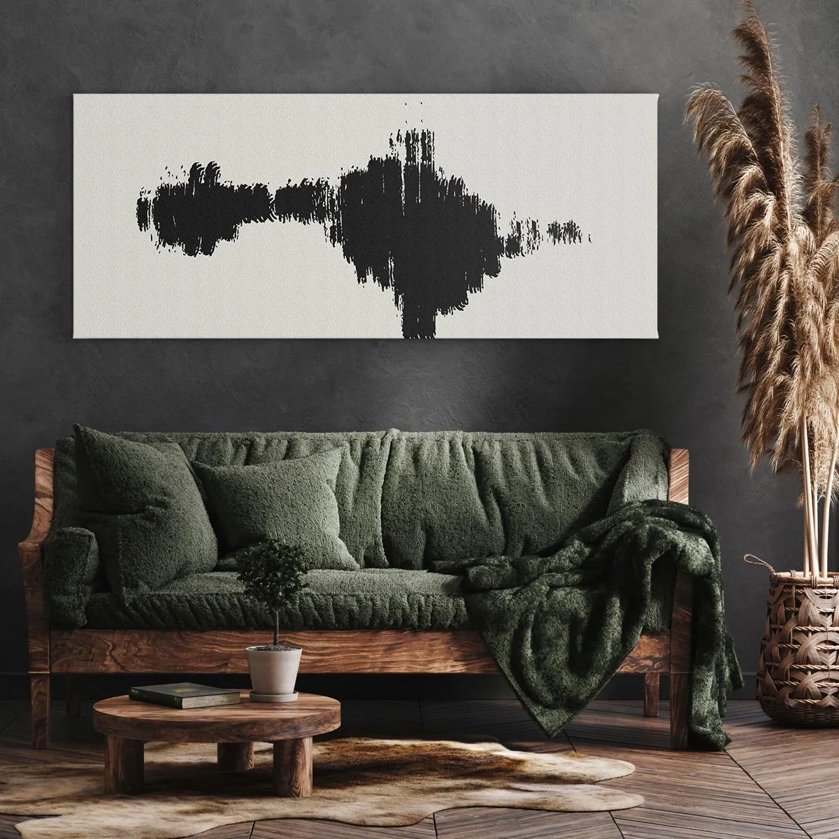 Quadro em tela - Vibrações da imaginação - 100x40 cm