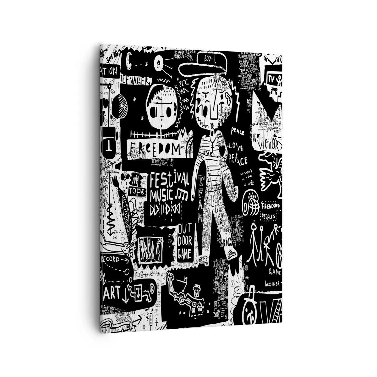 Quadro em tela - O direito e a alegria da juventude espiritual - 50x70 cm