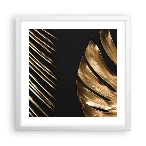 Pôster em moldura branca - Diferentes e igualmente caros - 40x40 cm