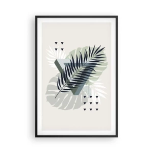 Pôster com moldura preta - Natureza e geometria – duas ordens? - 61x91 cm