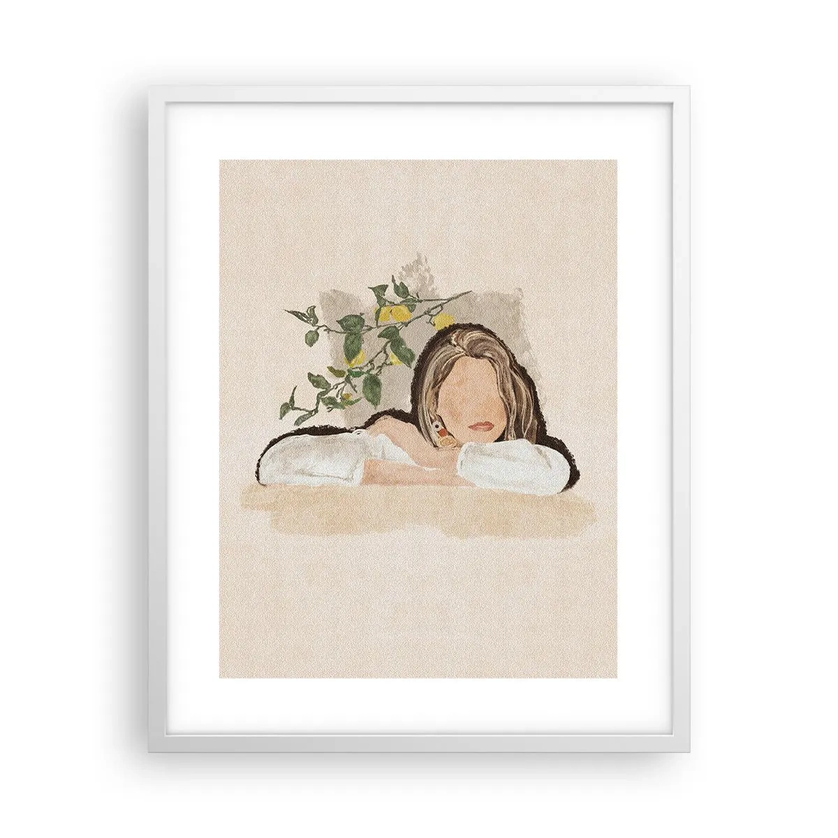 Pôster em moldura branca - Beleza do sul - 40x50 cm