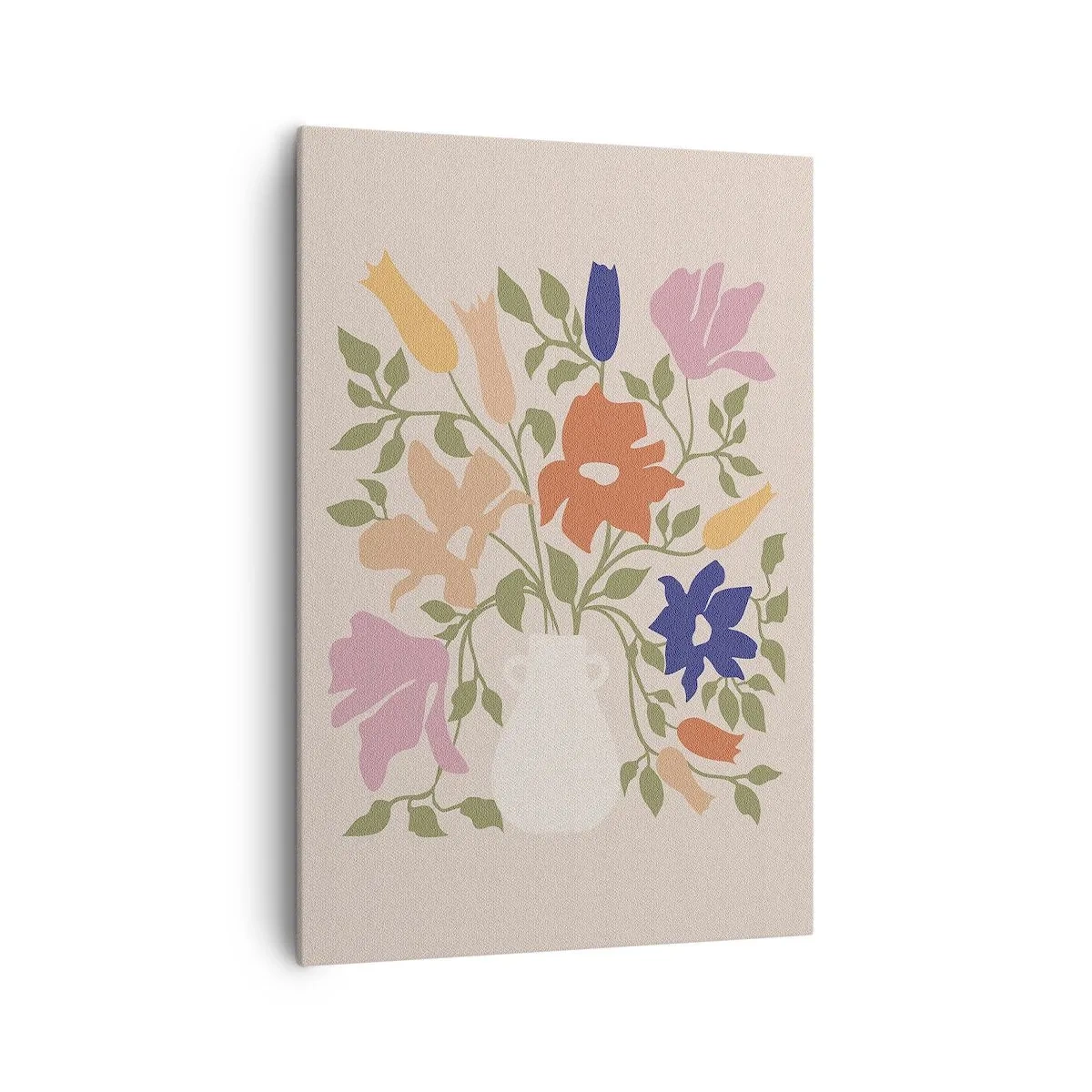 Quadro em tela - Buquê delicado - 70x100 cm
