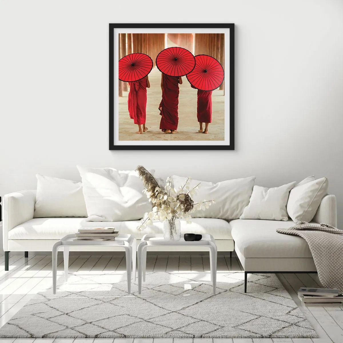 Pôster com moldura preta - A caminho da Terra Pura - 40x40 cm