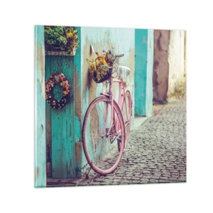 Quadro em vidro - Volto logo - 30x30 cm