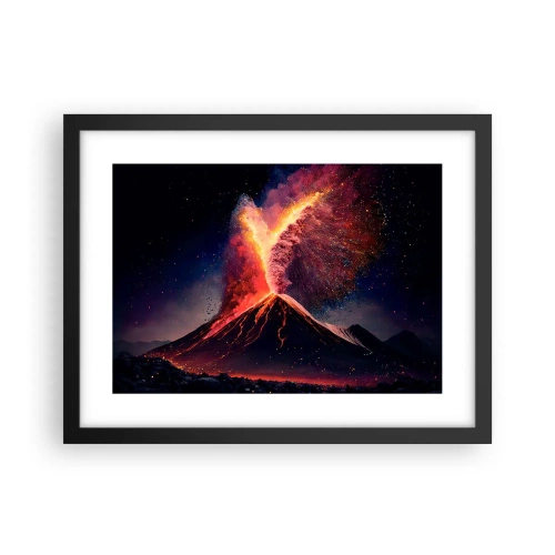 Pôster com moldura preta - Beleza e terror - 40x30 cm