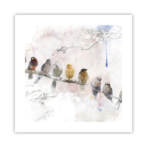 Pôster - Reunião alada - 40x40 cm