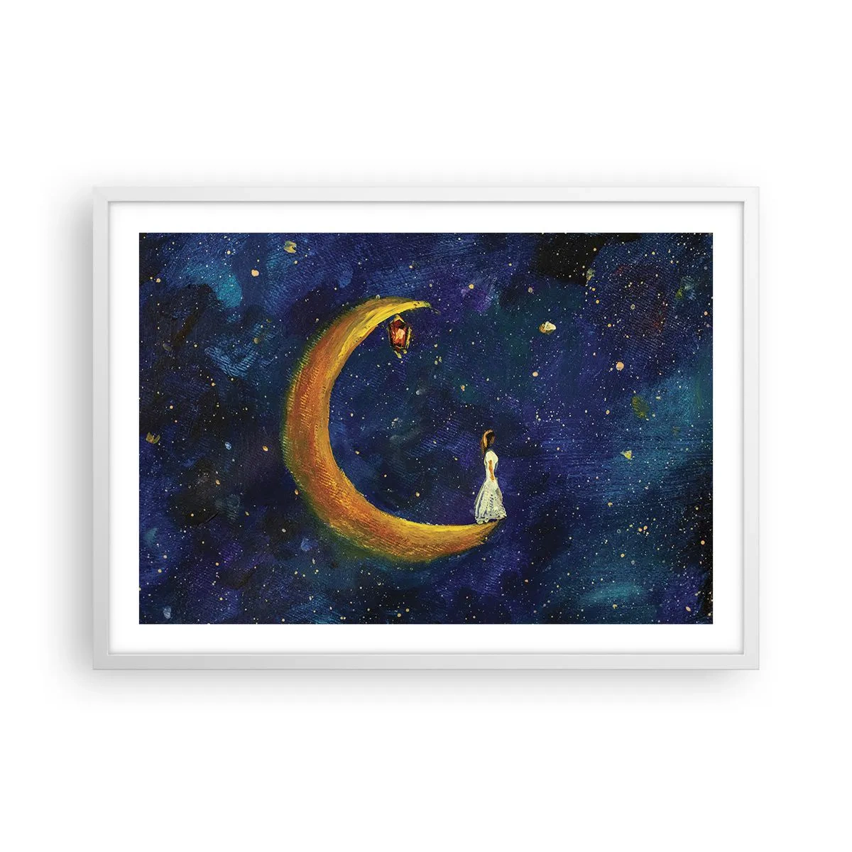 Pôster em moldura branca - O Chamado do Mundo - 70x50 cm