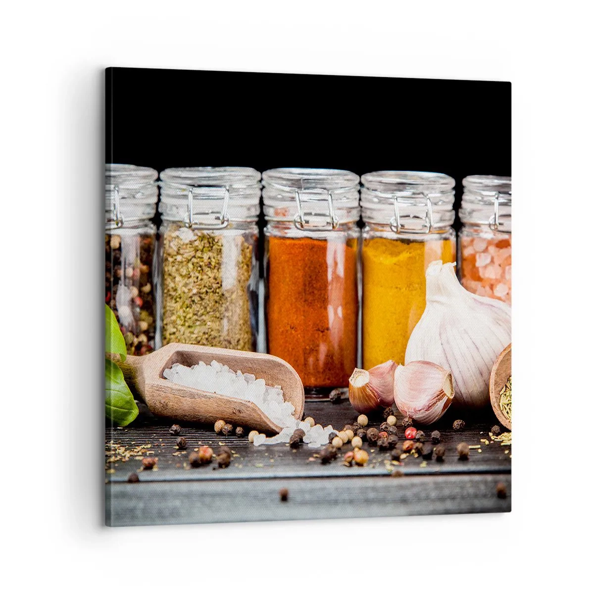 Quadro em tela - Para que a vida tenha um sabor - 60x60 cm