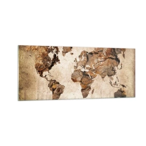 Quadro em vidro - Descobrindo o o mundo - 100x40 cm
