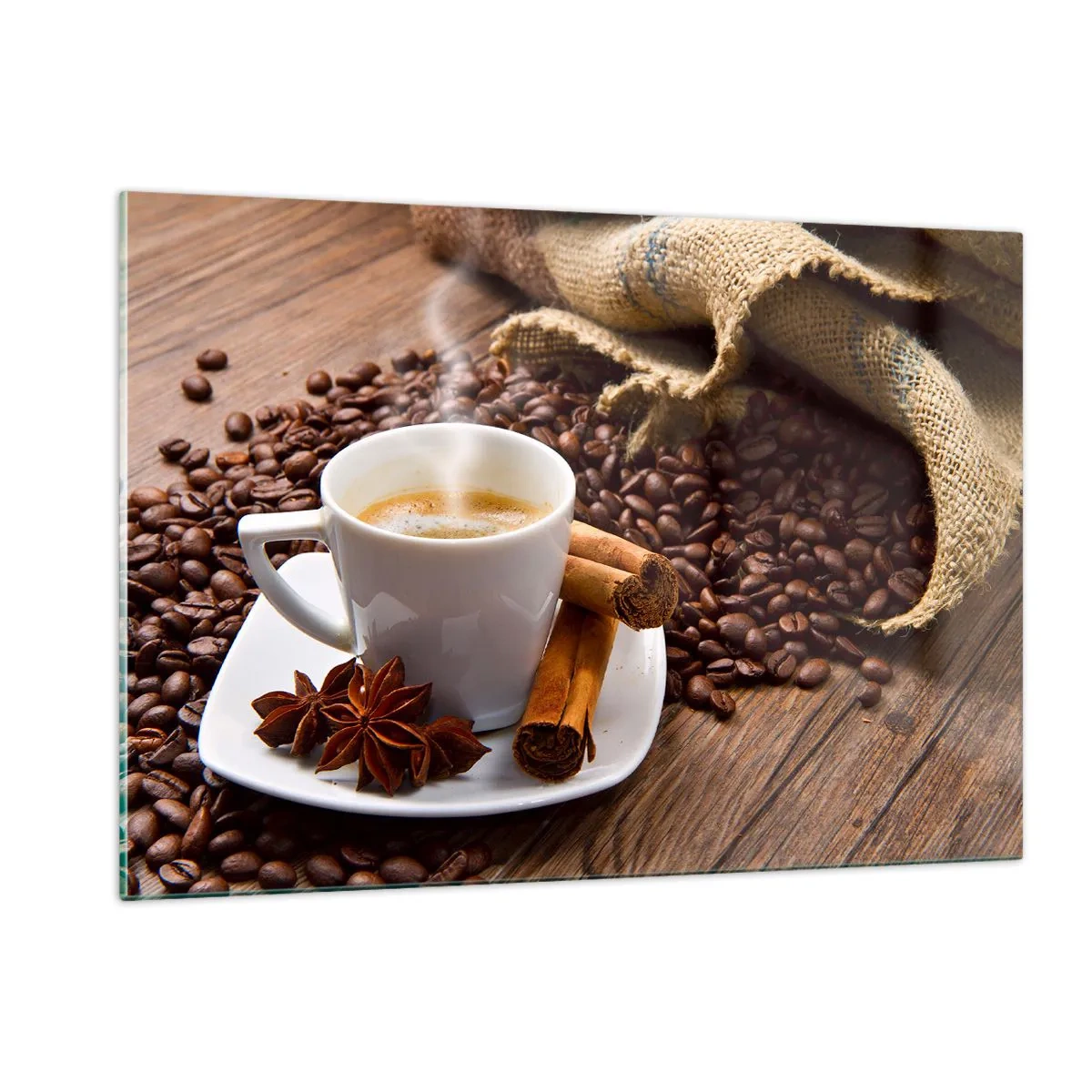 Quadro em vidro - Sabor e aroma picantes - 120x80 cm