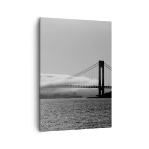 Quadro em tela - Navegando pelo Golden Gate - 50x70 cm