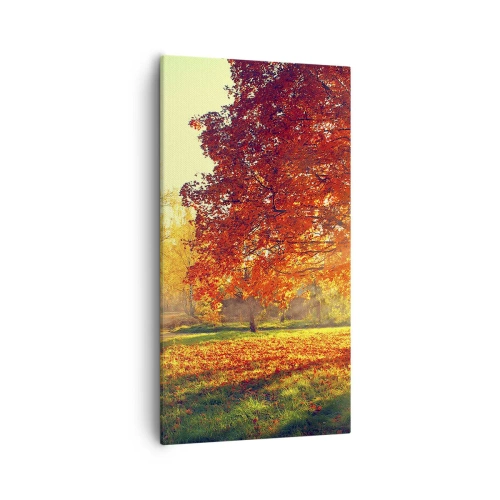 Quadro em tela - O vermelho é lindo - 55x100 cm