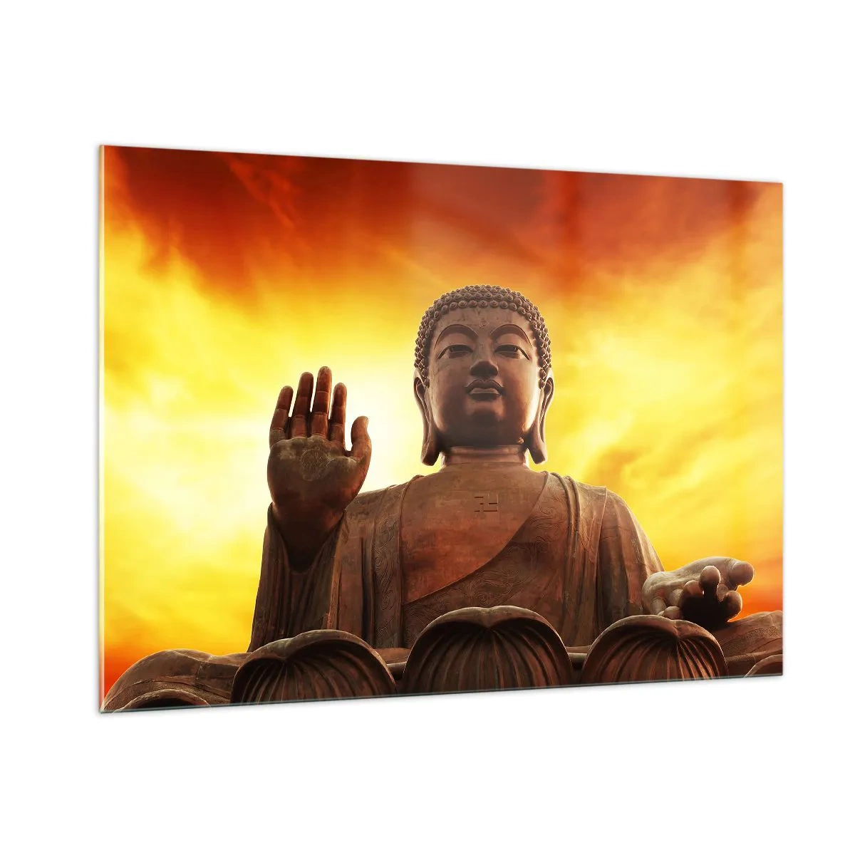 Quadro em vidro - Paz do mundo - 100x70 cm
