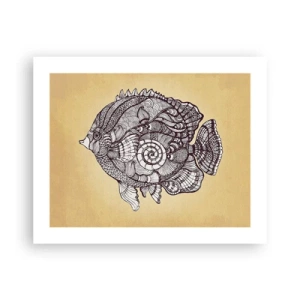 Pôster - De um oceano de enfeites - 50x40 cm