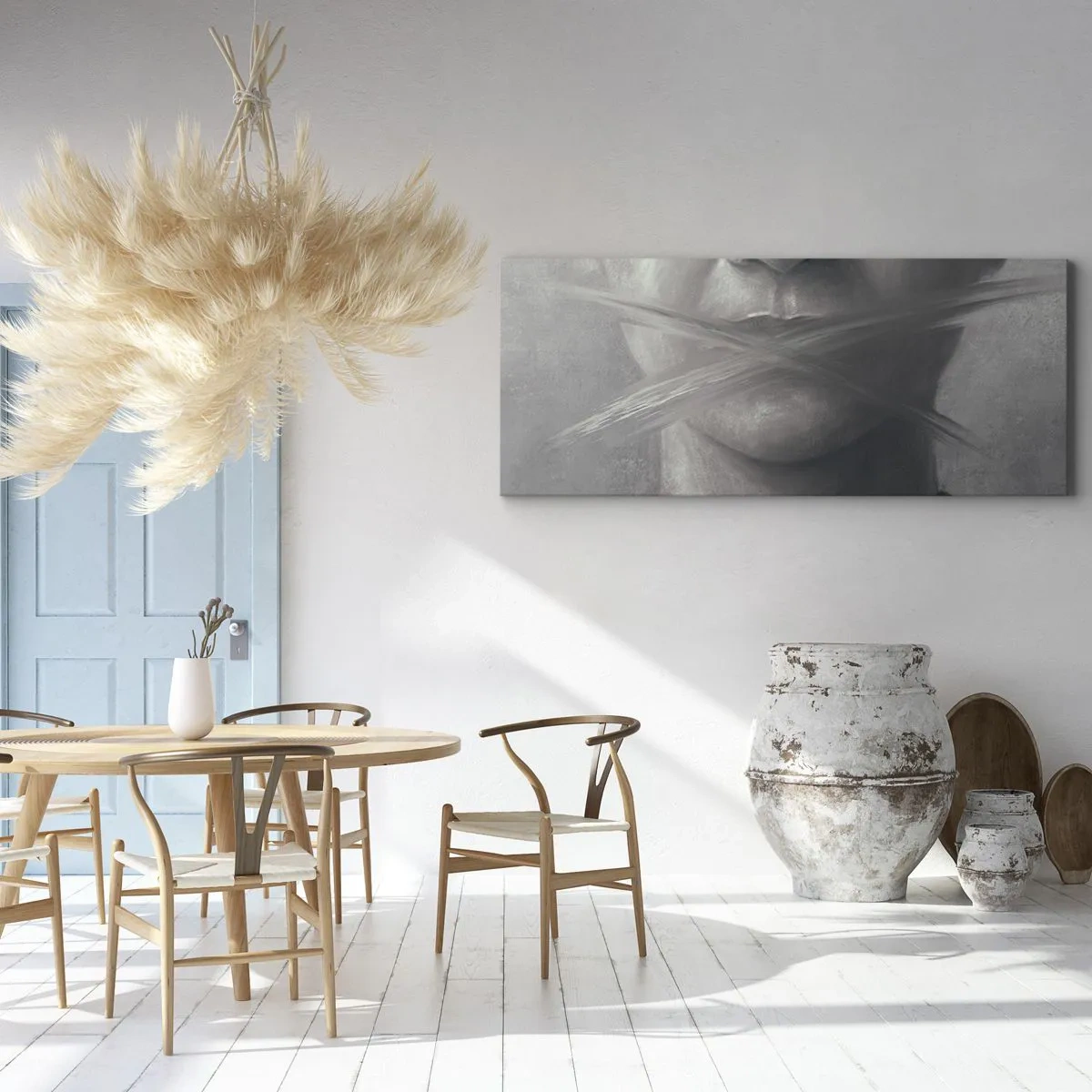 Quadro em tela - Nem uma palavra - 120x50 cm