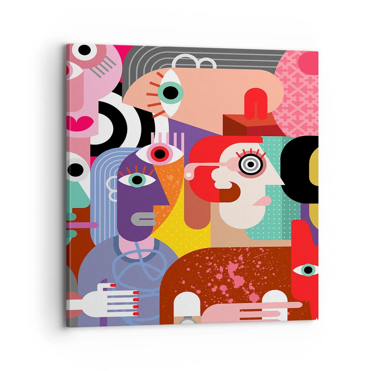 Quadro em tela - Viemos da parte do Sr. Picasso - 70x70 cm