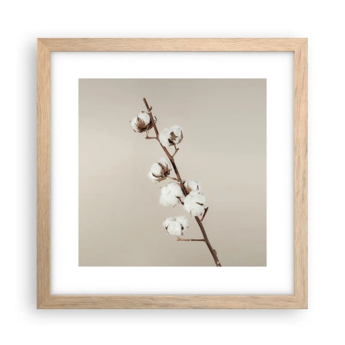 Pôster com moldura de carvalho claro - Na fonte da suavidade - 30x30 cm