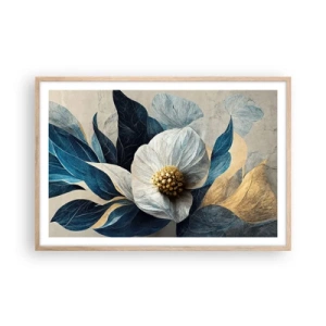 Pôster com moldura de carvalho claro - Tem um coração de ouro - 91x61 cm
