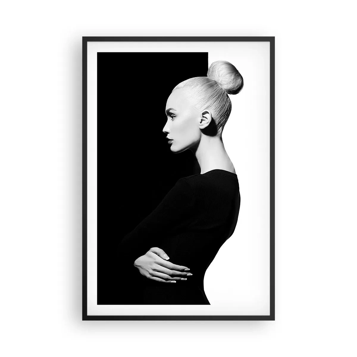 Pôster com moldura preta - Simplesmente mulher - 61x91 cm